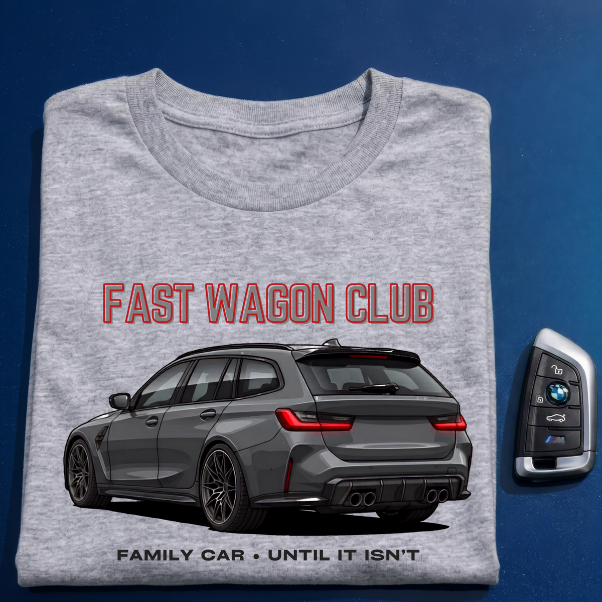 Fast Wagon Club BMW Touring Graphic Tee, Performance Enthusiast Shirt